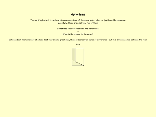 aphorisms screenshot