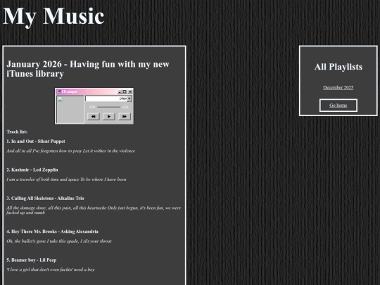 Music screenshot