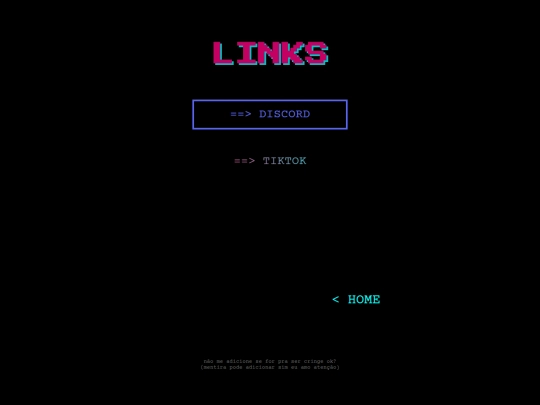 links screenshot