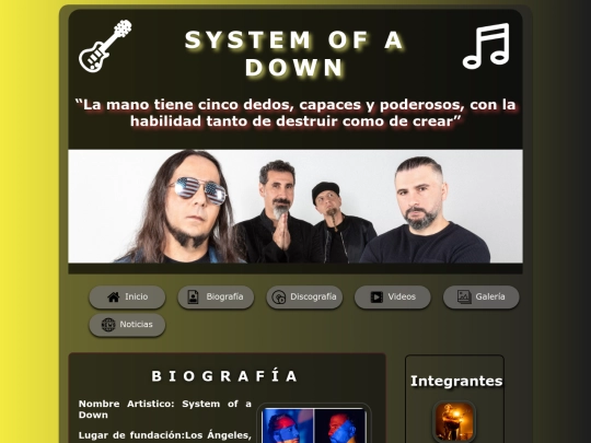 biografia screenshot