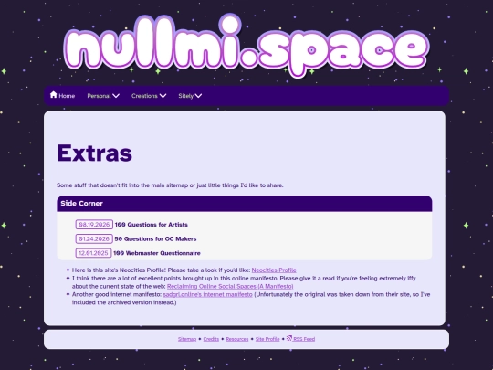 extras screenshot