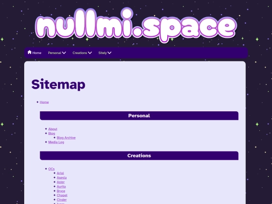 sitemap screenshot