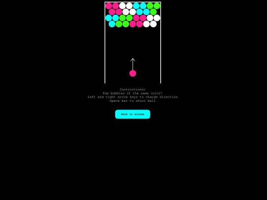arcade/bubblepop screenshot