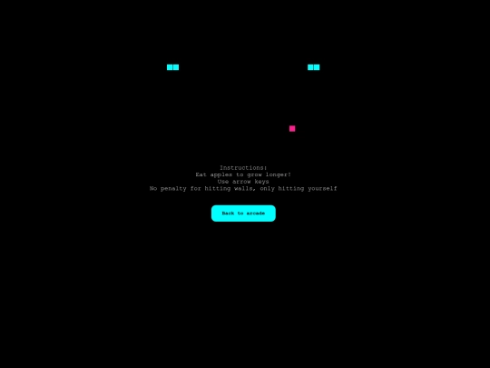 arcade/snake screenshot