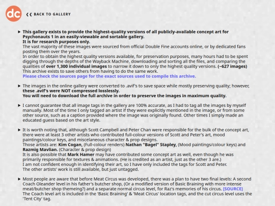 psychogallery/notes screenshot