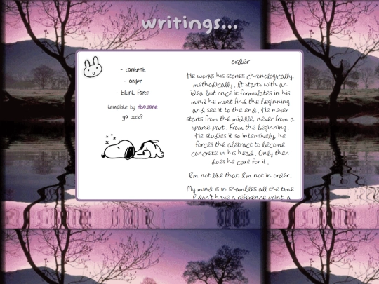 writings/order screenshot
