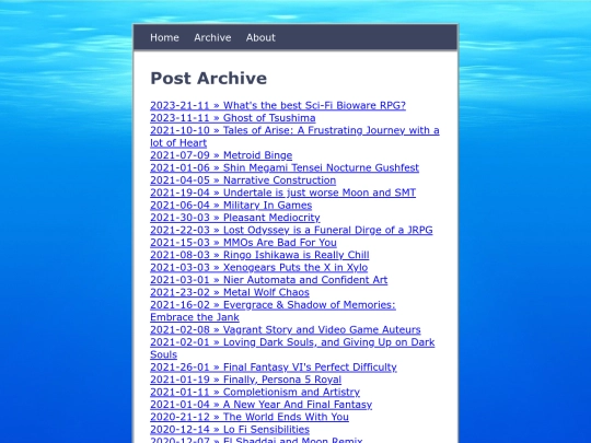 archive screenshot