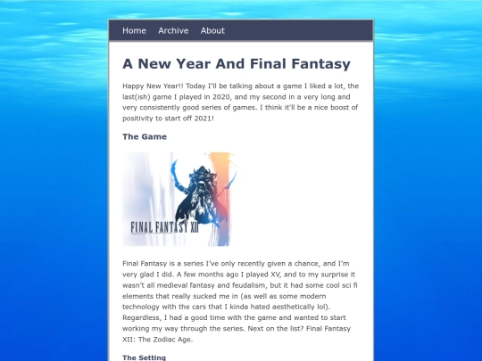 posts/2021-01-04-A-New-Year-And-Final-Fantasy screenshot