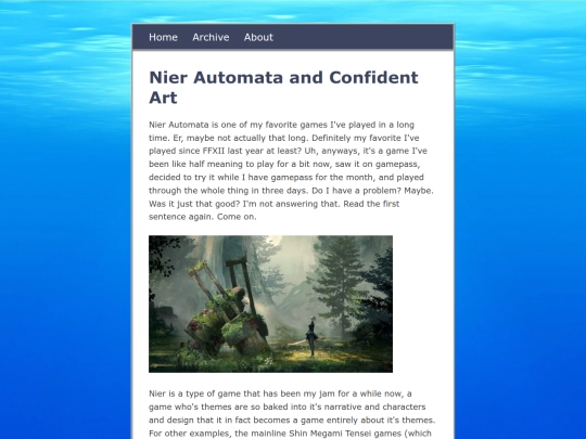posts/2021-03-01-Nier-Automata-and-Confident-Art screenshot