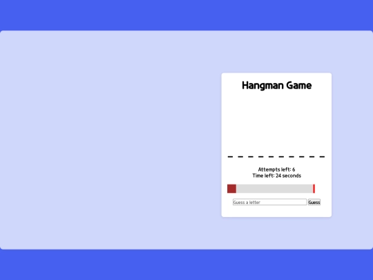 HANGMAN screenshot
