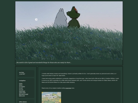 writing screenshot