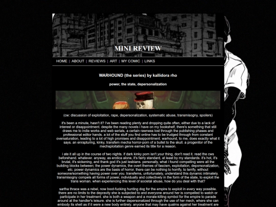 warhound_review screenshot
