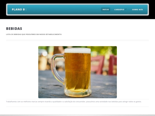 bebidas screenshot