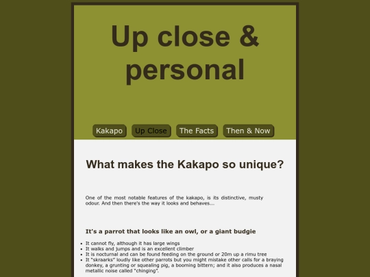 assessment/upclose screenshot