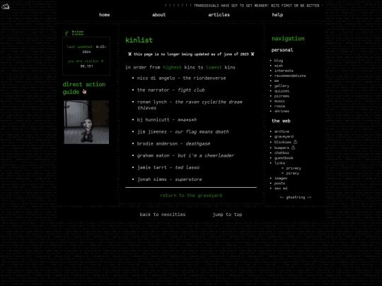 grave/kinlist screenshot