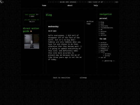 page/blog screenshot