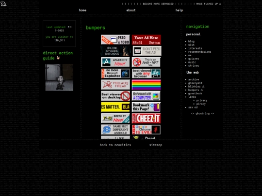 page/bumpers screenshot
