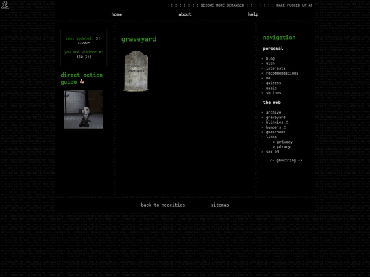 page/graveyard screenshot