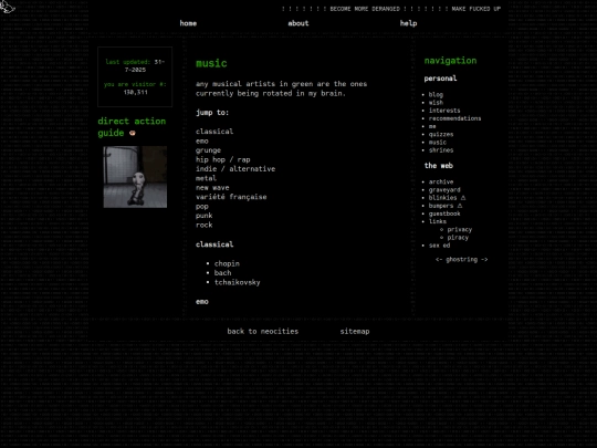 page/music screenshot