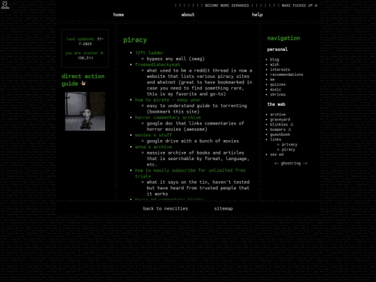 page/piracy screenshot