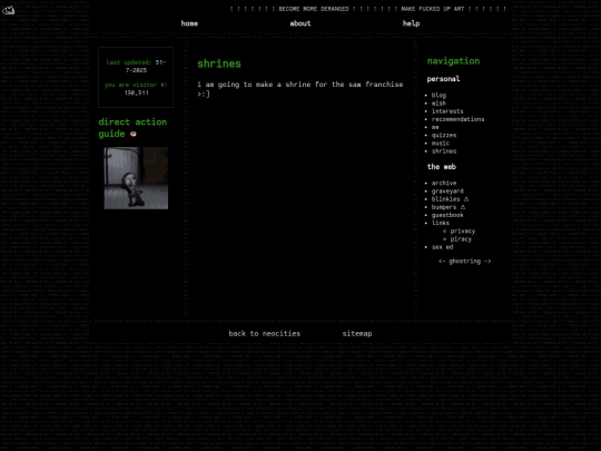page/shrines screenshot