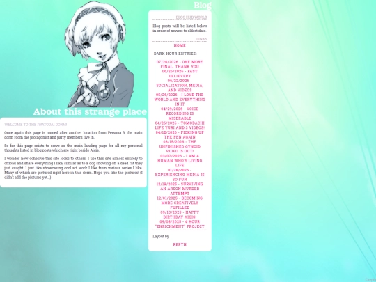 blog screenshot