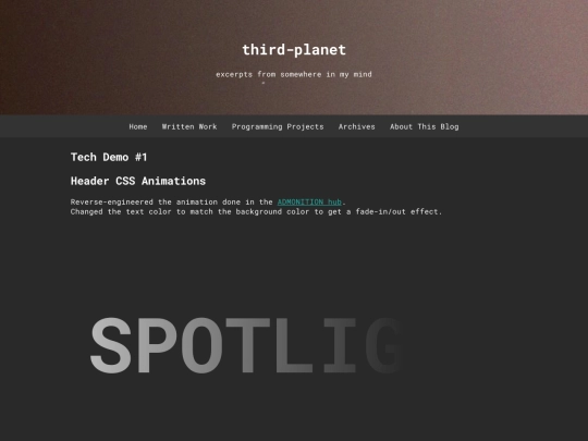 pages/programming_projects screenshot