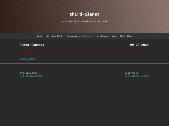 written_work/first_contact screenshot