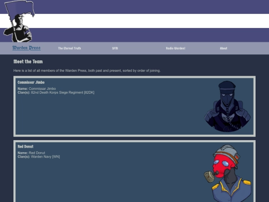 Warden_Press/About/meet_the_team screenshot