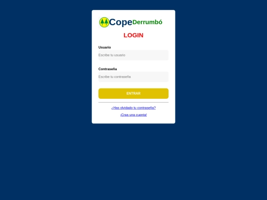 Login screenshot