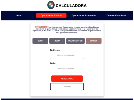 calculadora/dividir screenshot