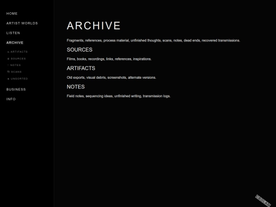 archive screenshot