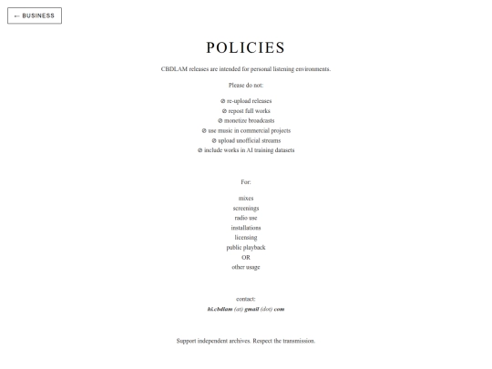 business/policies screenshot