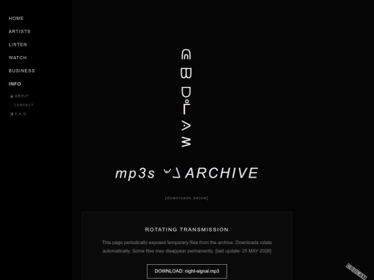 info/faq screenshot