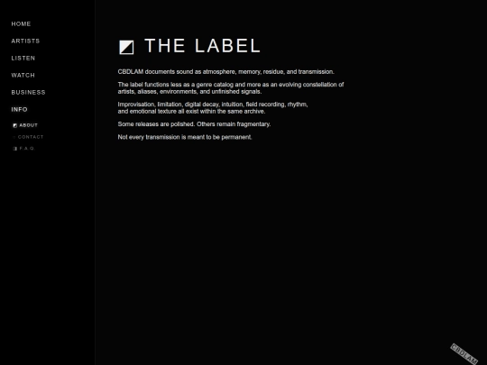 info/the-label screenshot