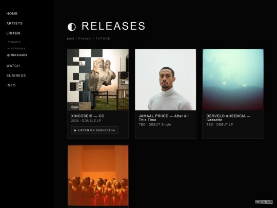 listen/releases screenshot