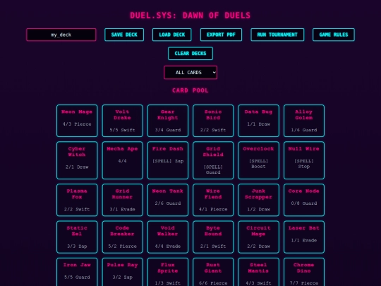 duelsys screenshot