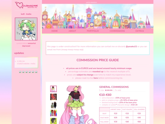 commissions screenshot