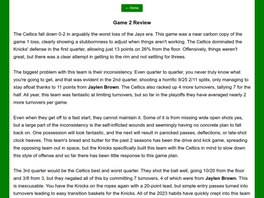 Celtics/round2/game2review screenshot