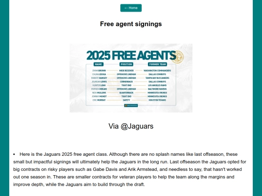 Jaguars/freeagency screenshot
