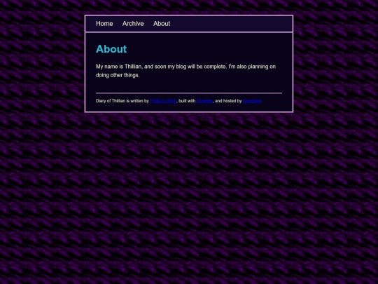 blog/about screenshot