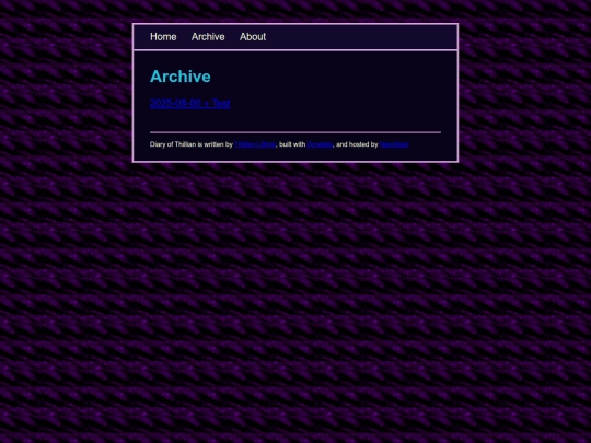 blog/archive screenshot