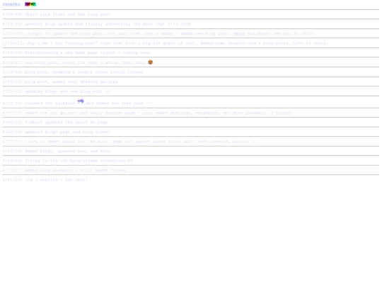 updates screenshot