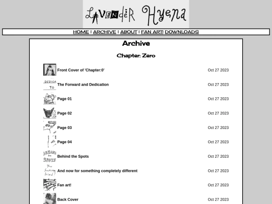 archive screenshot