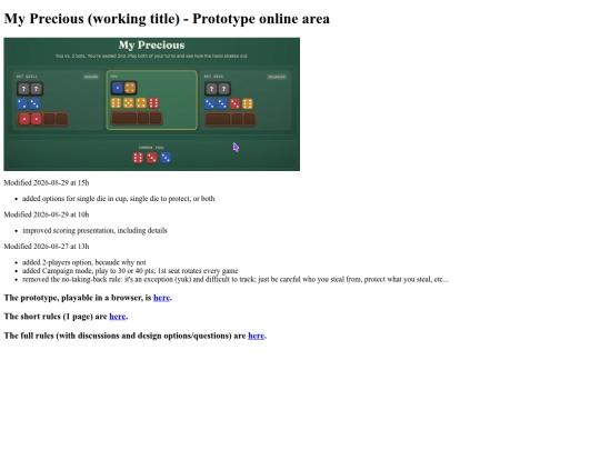 Board Games Design/My Precious screenshot