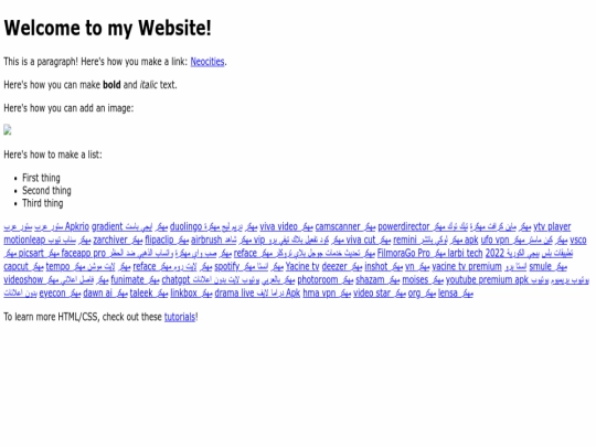 index screenshot