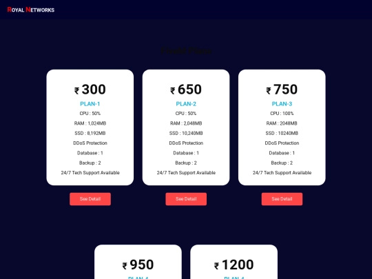 Royal Networks/plans/FiveM-mumbai screenshot