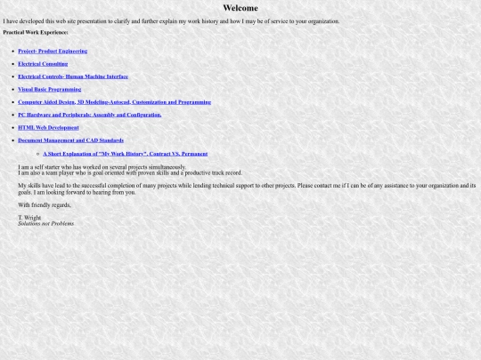 RESUME/Introduction screenshot