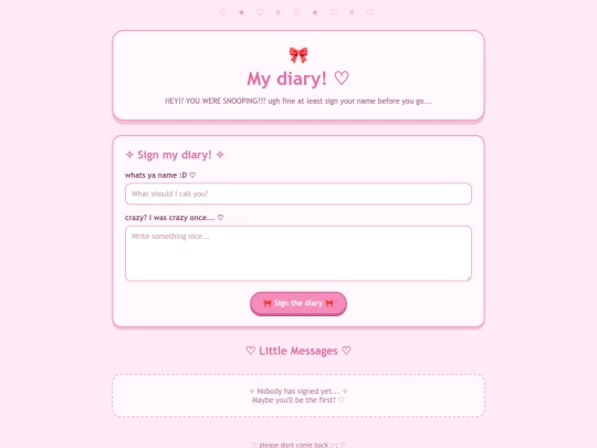 diary screenshot