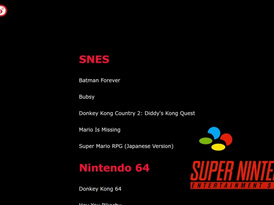 Retro Games/Nintendo screenshot